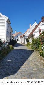 Old Stavanger Norway In Summer 