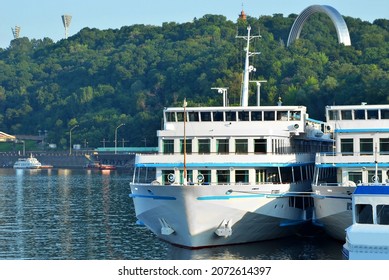 Old Steamboat Near Harbor Pier, Kiev, Ukraine