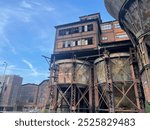 Old steel factory. Old abandoned steel factory Vitkovice in Ostrava Czech Republic. Place where is famous music festival Colours of Ostrava.
