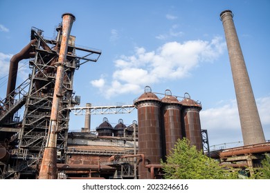 Old Steel Mill In Duisburg Germany