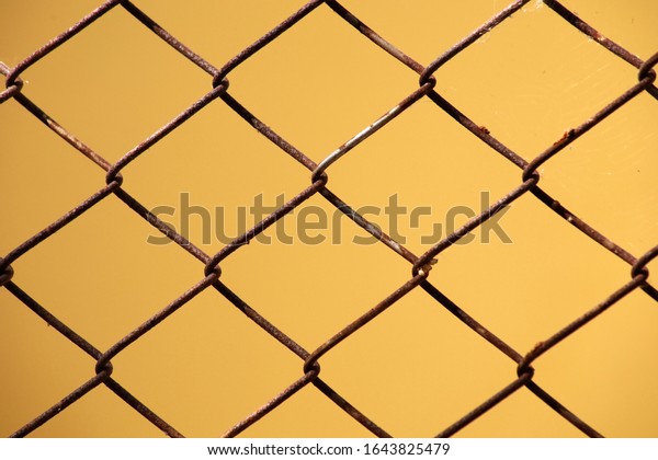 Old Steel Wire Fence Rust Spider Stock Photo Edit Now 1643825479