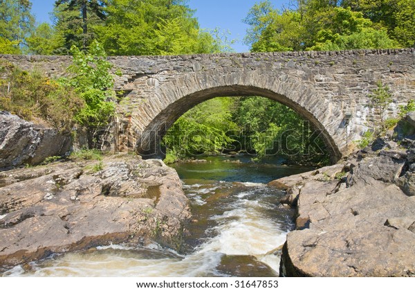 Old Stone Arch Bridge Over Rapids Stock Photo (Edit Now) 31647853