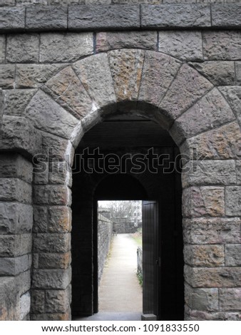 Old stone archway in Wales