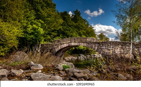 Old Stone Bridge In Cévennes National Park, France