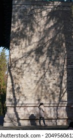 The Old Stone City Wall Landscape View Located In Nanjing City Of The China