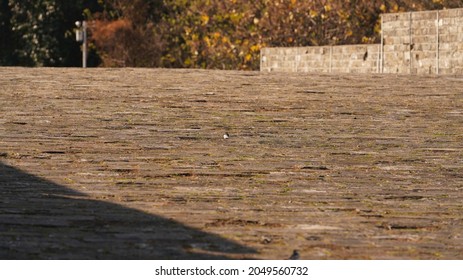 The Old Stone City Wall Landscape View Located In Nanjing City Of The China