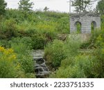 old stone pumphouse at coldwater spring