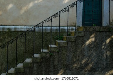 Wrought Iron Railing Exterior Stairs Stock Photos Images Photography Shutterstock