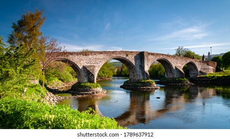 The Old Stone Stirling Bridge, At The Location Of The Battle Of Stirling Bridge In 1297AD.