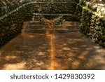 Old stone structures in the forest