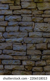 Old Stone Wall Close Up