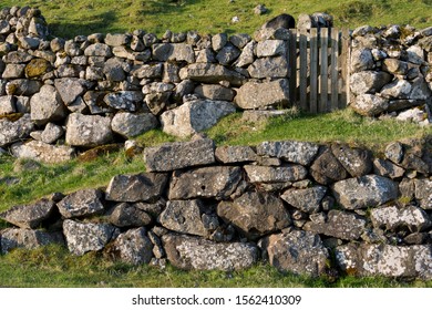 Old Stone Walls, Bøur, Vágar, Faroe Islands, Denmark