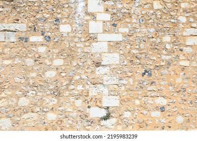 Old Stonewall In A Park, France