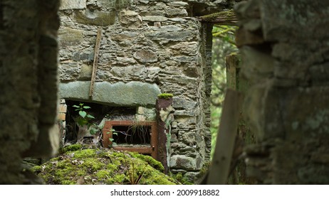 Old Stove With A Stone Lintel