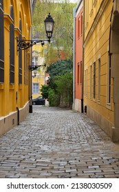 Old Street At Buda District. Budapest. Hungary