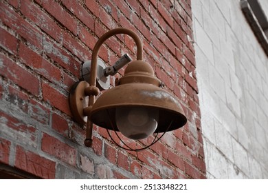 Old Street Lamp on Building - Powered by Shutterstock