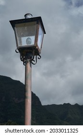 Old Street Lamp, Traditional Vintage Light Pole, Portugal