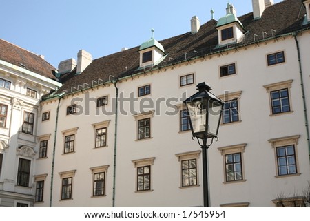Old street lantern in Vienna