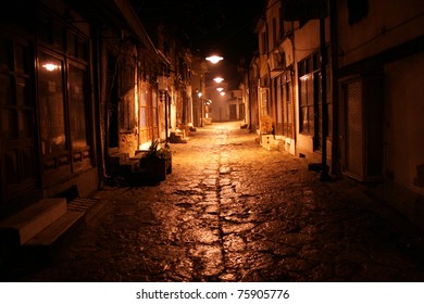 Old street at night