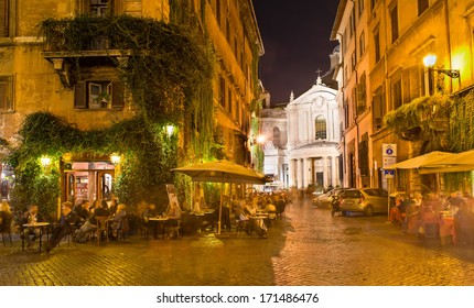 Old Street In Rome, Italy