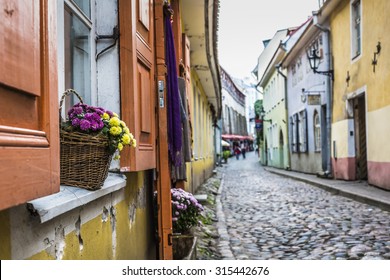 Old Street Of Tallinn Estonia