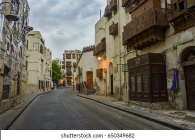 Old Street In UNESCO World Heritage Historical Village Al Balad, Jeddah - Saudi Arabia