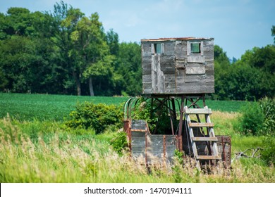 Old structure on the edge of a field