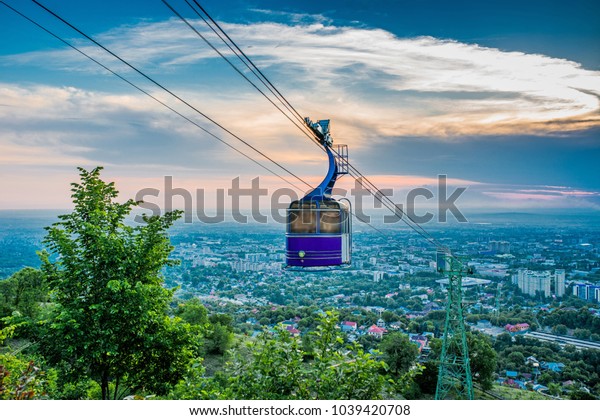 Old Style Cable Car Almaty City Stock Photo Edit Now 1039420708