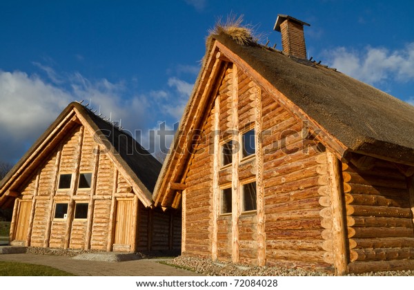 Old Style Cottage Houses Pruszcz Gdanski Stock Photo Edit Now