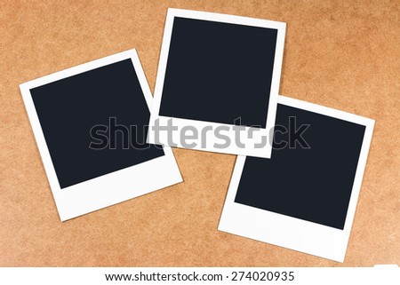 Old Style Empty Photo Frames.