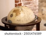 Old style globe at Fort Monroe Virginia