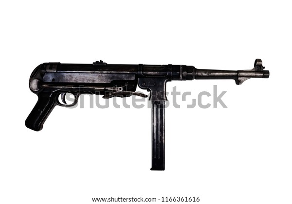 Old Submachine Gun Mp40 9mm Isolate Stock Photo 1166361616 | Shutterstock