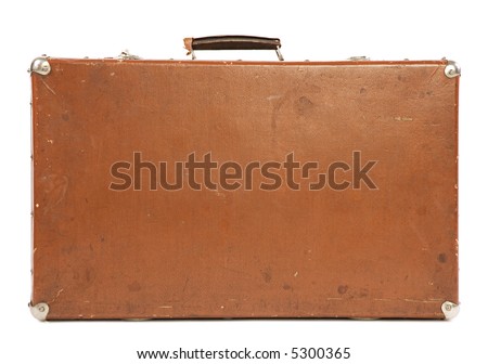 Old Suitcase isolated [with clipping path]