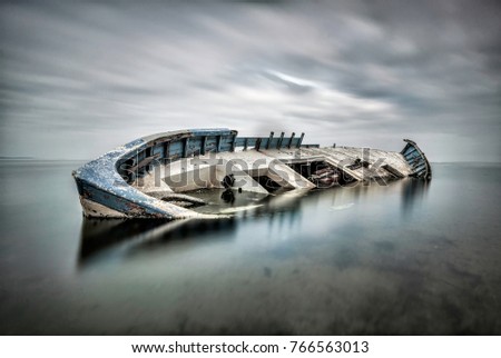 Similar – Image, Stock Photo Out of the Harbour Water