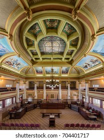 Old Supreme Court Chamber In The Montana State Capitol At 1301 E 6th Avenue In Helena, Montana On July 19, 2017