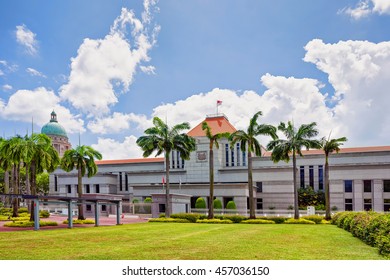 Old Supreme Court And Parliament Building In Singapore.