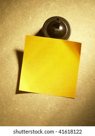 old switch with blank note