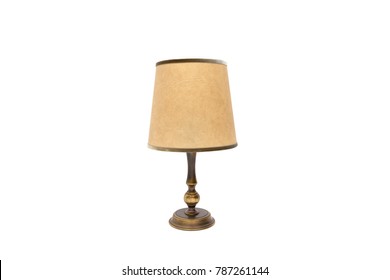 Old Table Lamp With Lampshade