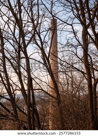 Similar – Image, Stock Photo When coal was still being delivered … Dilapidated Berlin apartment building with “Koks” written on it.