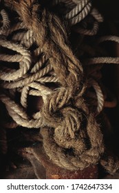 Old Tangled Ropes And Hemp