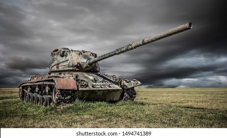 Old Tank From The First Or Second World War