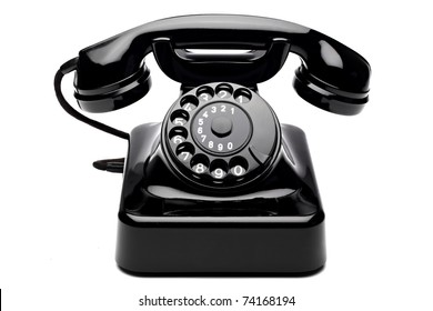 an old telephon with rotary dial - Shutterstock ID 74168194