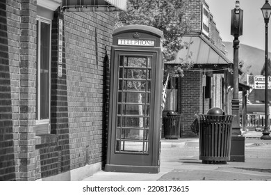 Old Telephone Booth In Victor