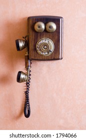 Old Telephone On The Wall