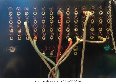 Old Telephone Switcher Used In Power Stations To Carry Out Communications - Concept Of The Passage Of Time And Progress Of Technology