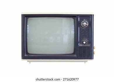 Old Tv Isolated On White Background Stock Illustration 104530541 ...