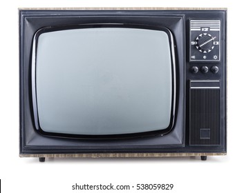 old television on a white background - Shutterstock ID 538059829