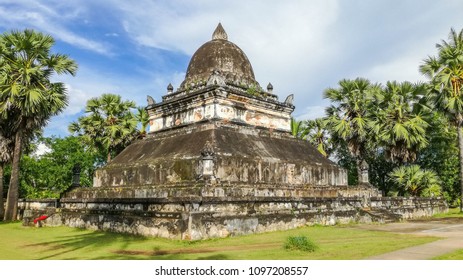 Old Temple At Luang Prabang In Laos