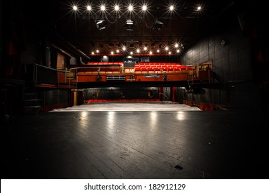 old theater, auditorium, stage 