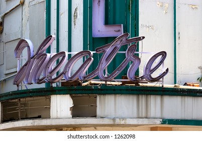 Old Theater Sign